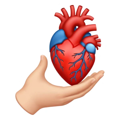 Une main qui forme un demi cœur sticker