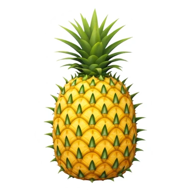 A pineapple flipped 180 degrees clockwise around the x axis  sticker