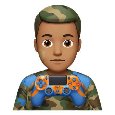 homme-avec-manette-ps4-camouflage not human sticker