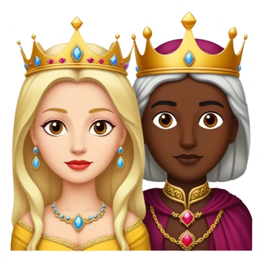Paşa ve kraliçe sticker