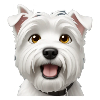 A Westie dog，confused sticker