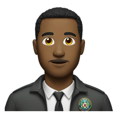 man with fbi clothing sticker