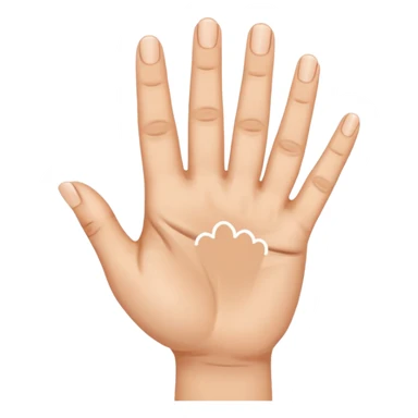 Fais-moi demain coller les unes à côté des autres. La première main gauche le pouce, l’index, majeur sont levé alors que l’annulaire et auriculaire sont repliés. Reproduit la même chose pour la main droite. sticker