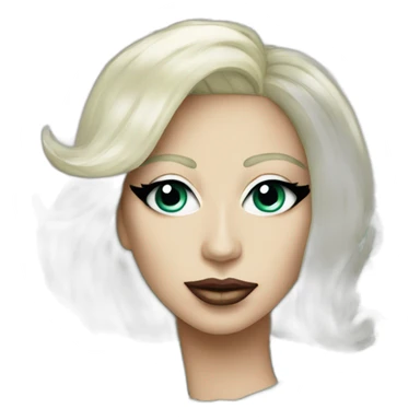 Dollar banknote with face of lady gaga sticker