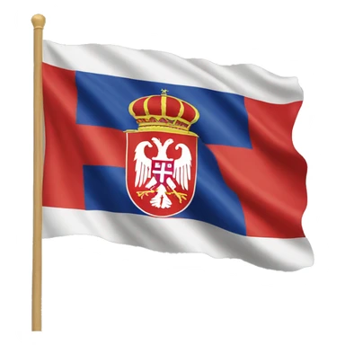 Serbia flag sticker