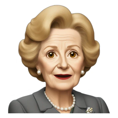 margaret thatcher's fursona sticker