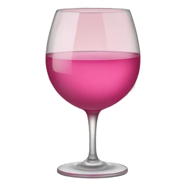 A glass of pink wine sticker