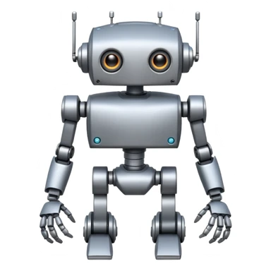 robot with 2 arms and 4 legs 1 eye sticker