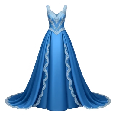 blue wedding dress sticker