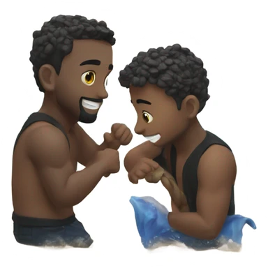 Jax&Ry playing by the ocean sticker