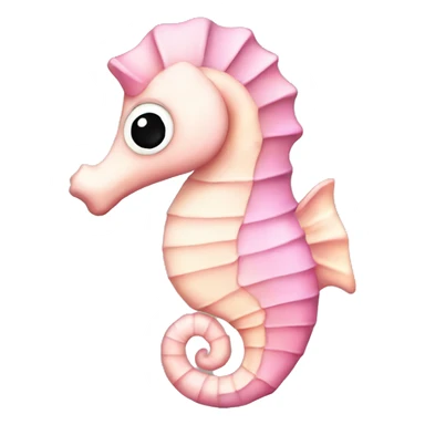Cute light pink Seahorse sticker