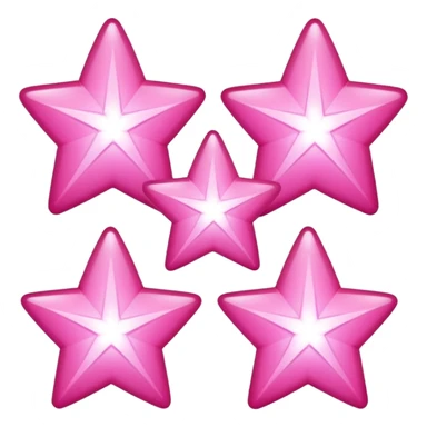 Pink stars sticker
