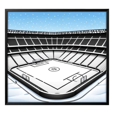 football stadium freezing cold sticker