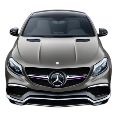 gle 63 amg coupe color in black sticker