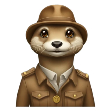 loutre sur un chameau sticker