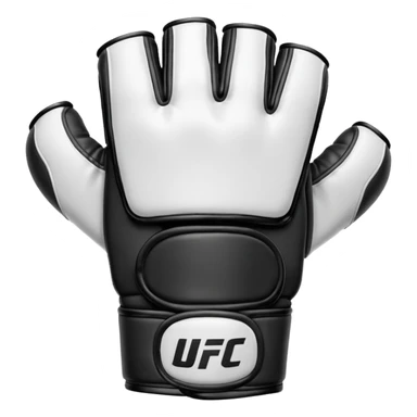 Black and white UFC Glove sticker