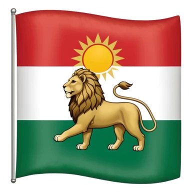 Pahlavi flag sticker