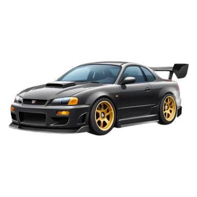 car drifitng on the road sticker