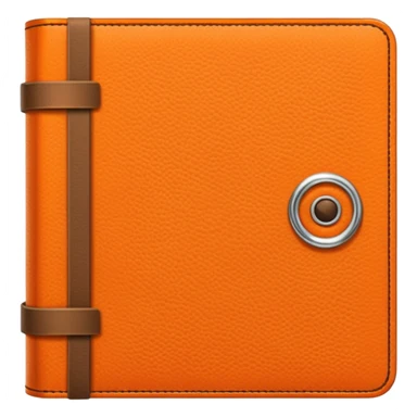 orange color diary sticker