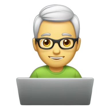 guy-coding-on-laptop sticker