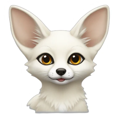 White fennec sticker