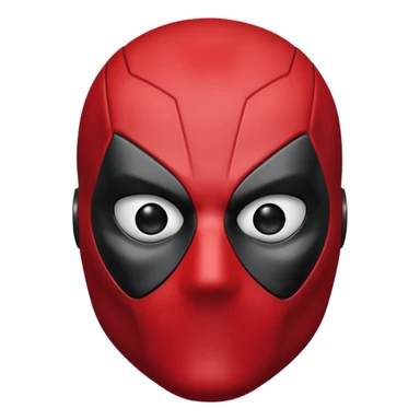 Deadpool solo la mascara como emoji  sticker