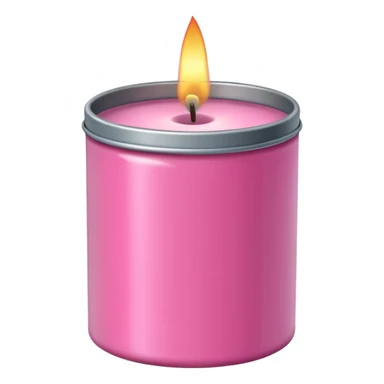 pink candle tin sticker