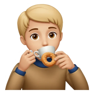 Simit içen çay sticker