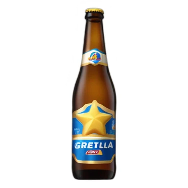 Botella estrella Galicia sticker