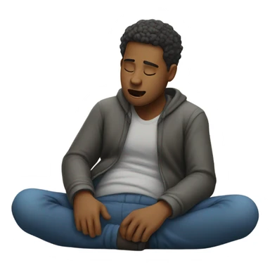 person with tummy ache sticker