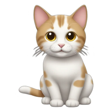 Pebbles cat sticker