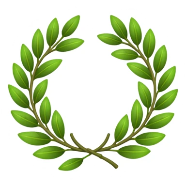 Laurel wreath sticker