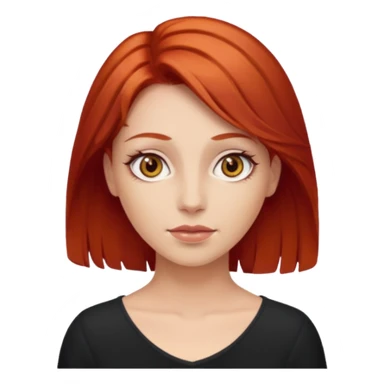 Westie with red hair and hazel eye woman sticker