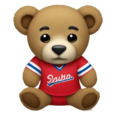 Osito de peluche con jersey  sticker