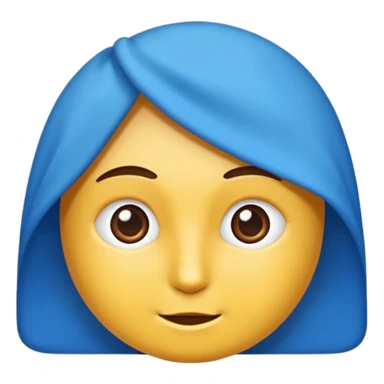 Mavi renkte bir bayrak yap sticker