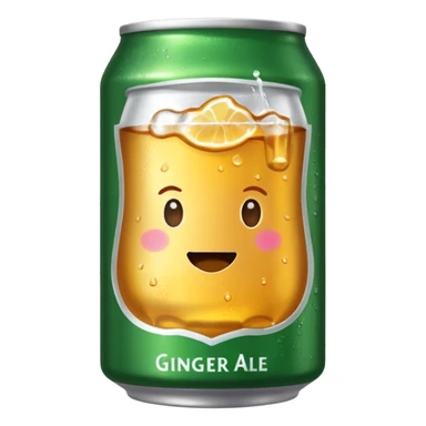 ginger ale can sticker