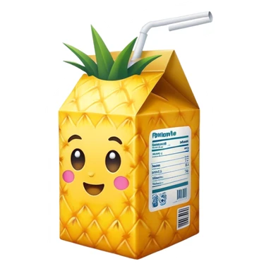pineapple juice carton sticker