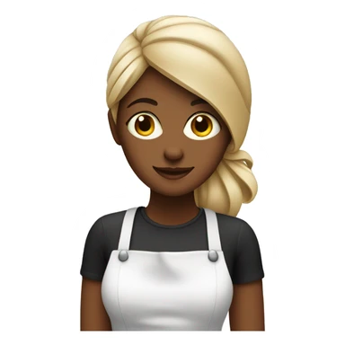 barista girl sticker
