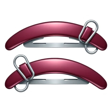 burgundy hairclips sticker