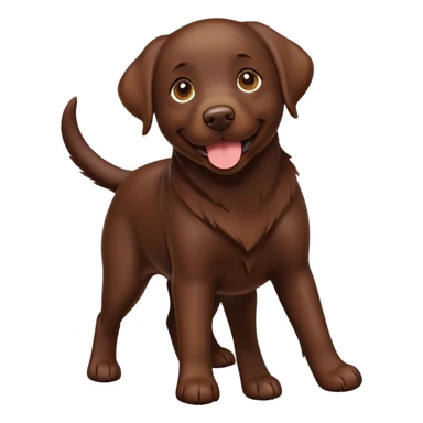 Chocolate Labrador  sticker