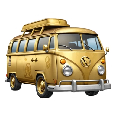 Tarnished Hot wheels 1971 C-3po Volkswagen caravan with rear spoiler  sticker