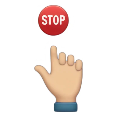 Stop think act sticker