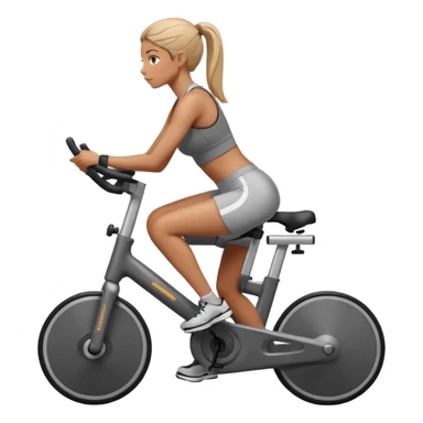 Bicycles Ergonomic bicycle of gym: seated woman  sticker