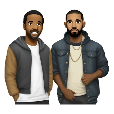 Drake and Kendrick Lamar relations sticker