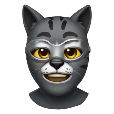 A  therian with a cool cat mask sticker