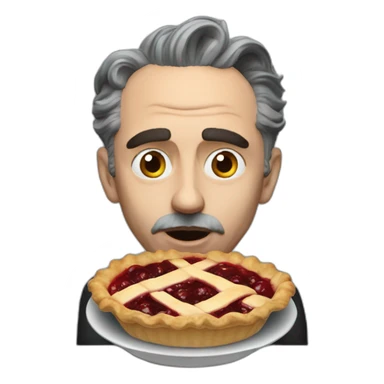 jordan peterson eating a pie sticker