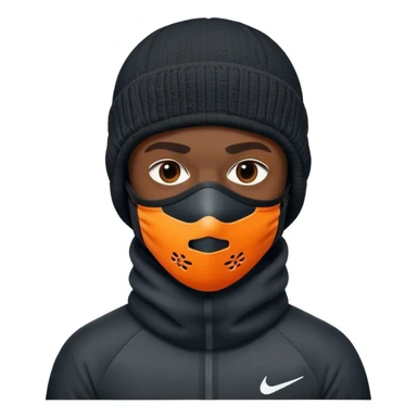 black guy with a nike ski mask sticker