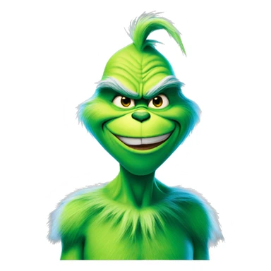 the grinch blue sticker