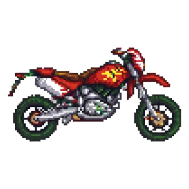 yellow and black super motard motorcycle sticker