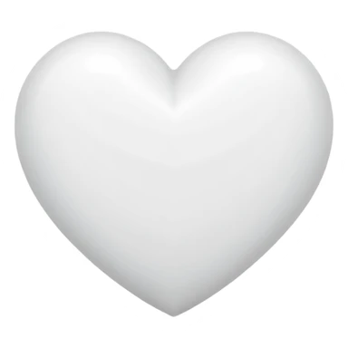 I want a white heart in heart a H sticker